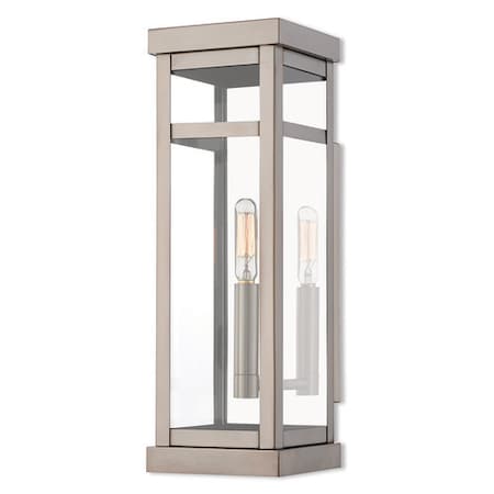 Hopewell 1 Light Brushed Nickel Outdoor